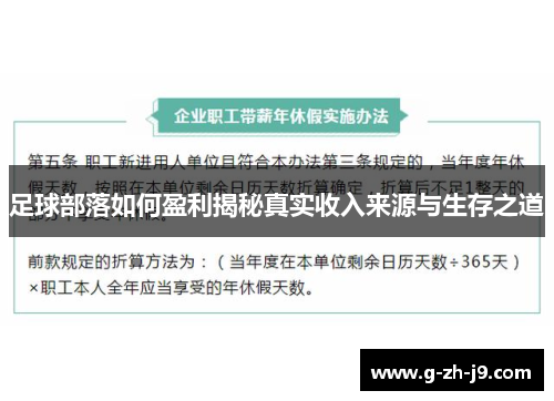 足球部落如何盈利揭秘真实收入来源与生存之道