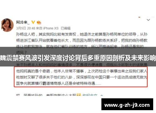 魏震禁赛风波引发深度讨论背后多重原因剖析及未来影响