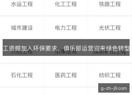 工资帽加入环保要求，俱乐部运营迎来绿色转型